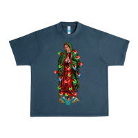 Midnight Navy our lady of Guadalupe Christmas Urban Heavy Tee - Jasminsmagicworld