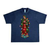 Navy our lady of Guadalupe Christmas Urban Heavy Tee - Jasminsmagicworld