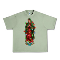Oil Green our lady of Guadalupe Christmas Urban Heavy Tee - Jasminsmagicworld