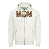 Western Mom With Baby Jesus Zipper Hoodie | Teevron