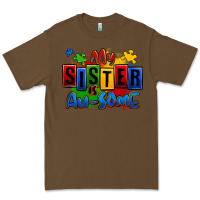 Cacao my sister is ausome autism Premium Tee - Zillion Design Studio
