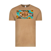 Vintage Camel western wild and sunflower leopard turquoise cowhide licanse plate Vintage Tee - Artiststas