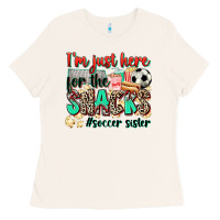 Bone i'm just here for the snacks #soccer sister Ladies Tee - Zillion Design Studio