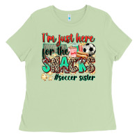 Matcha i'm just here for the snacks #soccer sister Ladies Tee - Zillion Design Studio