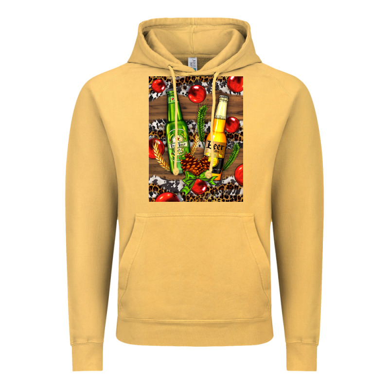 Beer Bottles With Wheat And Barley Vintage Hoodie by AdoDesignShop | Teevron