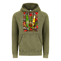 Vintage Olive beer bottles with wheat and barley Vintage Hoodie - AdoDesignShop
