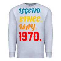 Heather Grey Legend Since May 1970 Premium Sweatshirt - Bettercallsaul
