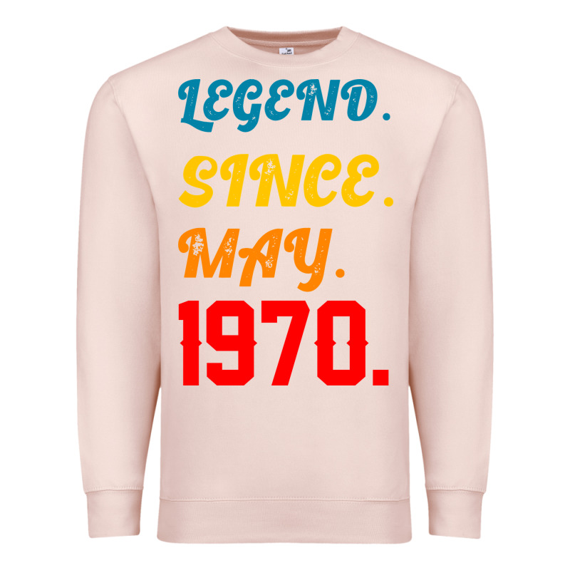 Legend Since May 1970 Premium Sweatshirt by Bettercallsaul | Teevron
