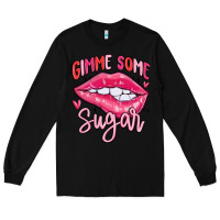Black gimme some sugar Long Sleeve Tee - MaliasSmallBusiness