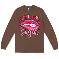 Chestnut gimme some sugar Long Sleeve Tee - MaliasSmallBusiness