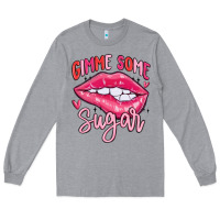 Heather Grey gimme some sugar Long Sleeve Tee - MaliasSmallBusiness