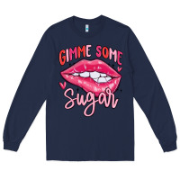 Navy gimme some sugar Long Sleeve Tee - MaliasSmallBusiness