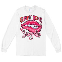 White gimme some sugar Long Sleeve Tee - MaliasSmallBusiness