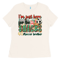 Bone i'm just here for the snacks #soccer  brother Ladies Tee - Zillion Design Studio