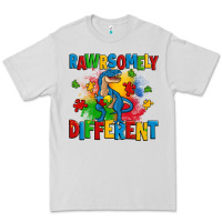 Dove Grey rawrsomely different autism trex Premium Tee - Zillion Design Studio