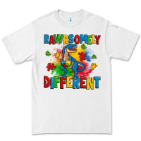 White rawrsomely different autism trex Premium Tee - Zillion Design Studio