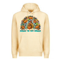 Pina Colada Gobble Til You Wobble with Rainbow Premium Hoodie - texasbilliewilder