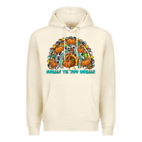 Sandshell Gobble Til You Wobble with Rainbow Premium Hoodie - texasbilliewilder