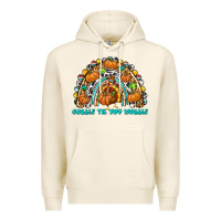 Tofu Gobble Til You Wobble with Rainbow Premium Hoodie - texasbilliewilder