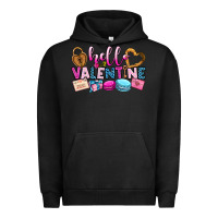 Pigment Black hello valentine Urban Hoodie - OliviaCreatesArt