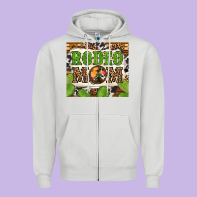 Western Rodeo Mom Tumbler Zipper Hoodie Designed By Bundleandbundleshop