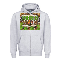Heather Grey Western Rodeo Mom Tumbler Zipper Hoodie - BundleAndBundleShop
