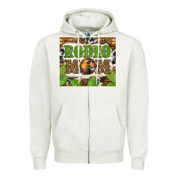 Oatmeal Heather Western Rodeo Mom Tumbler Zipper Hoodie - BundleAndBundleShop