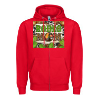 Red Western Rodeo Mom Tumbler Zipper Hoodie - BundleAndBundleShop