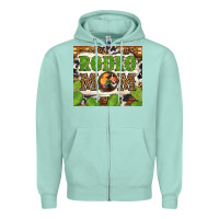 Seafoam Western Rodeo Mom Tumbler Zipper Hoodie - BundleAndBundleShop