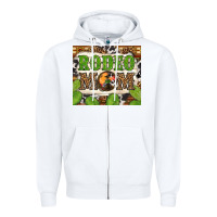 White Western Rodeo Mom Tumbler Zipper Hoodie - BundleAndBundleShop