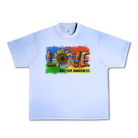 Sunflower Love Autism Awareness Urban Heavy Tee | Teevron