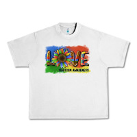 Lunar Rock sunflower love autism awareness Urban Heavy Tee - BarkalooDesign