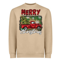 Mushroom merry christmas truck Heavyweight Sweatshirt - BarkalooDesign