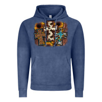 Vintage Denim cross background Vintage Hoodie - JahusDesignShop