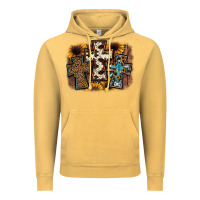 Vintage Mustard cross background Vintage Hoodie - JahusDesignShop