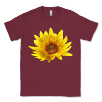 Burgundy Maximillian Perennial Sunflower Classic Tee - LillyAllenDesigns