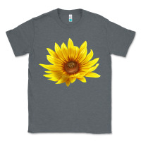 Charcoal Heather Maximillian Perennial Sunflower Classic Tee - LillyAllenDesigns