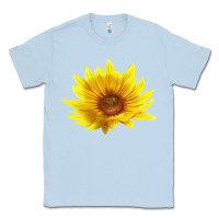 Dusty Blue Maximillian Perennial Sunflower Classic Tee - LillyAllenDesigns