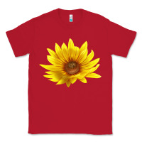 Red Maximillian Perennial Sunflower Classic Tee - LillyAllenDesigns