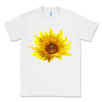 White Maximillian Perennial Sunflower Classic Tee - LillyAllenDesigns