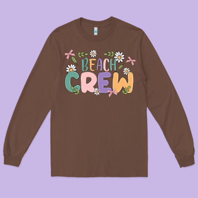 Beach Crew Long Sleeve Tee Designed By Maliassmallbusiness
