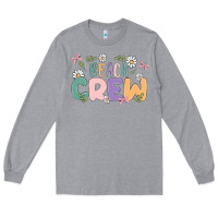 Heather Grey beach crew Long Sleeve Tee - MaliasSmallBusiness