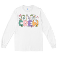 White beach crew Long Sleeve Tee - MaliasSmallBusiness