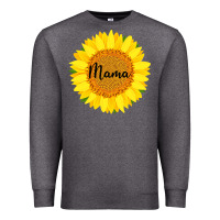 Charcoal Heather Sunflower Mama Premium Sweatshirt - Bettercallsaul