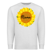 Oatmeal Heather Sunflower Mama Premium Sweatshirt - Bettercallsaul