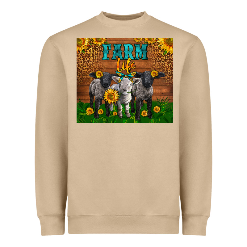 Western Baby Sheeps Farm Life Garden Heavyweight Sweatshirt by LillyAllenDesigns | Teevron