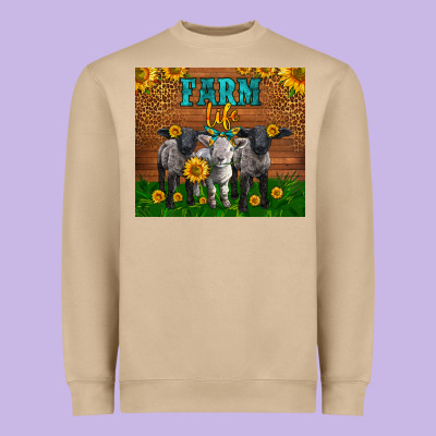 Western Baby Sheeps Farm Life Garden Heavyweight Sweatshirt Designed By Lillyallendesigns