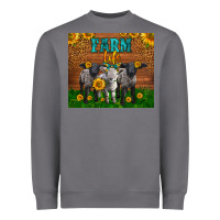 Storm Western Baby Sheeps Farm Life Garden Heavyweight Sweatshirt - LillyAllenDesigns
