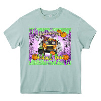 Arona Halloween School Bus Heavy Core Tee - texasbilliewilder