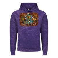 Cloud Purple cross backgraund Vintage Hoodie - JahusDesignShop